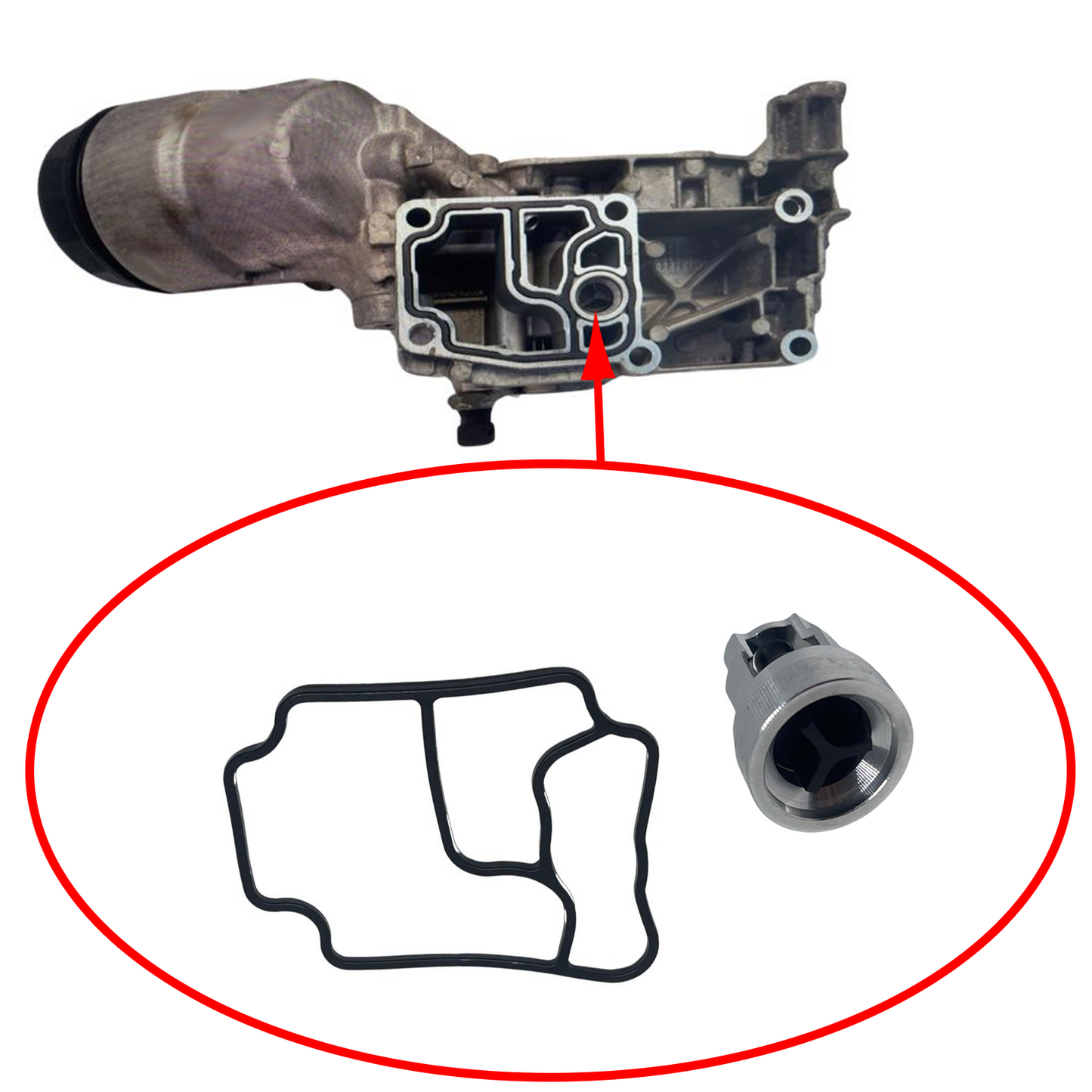 Ölfiltergehäuse Reparaturset für BMW BMW M50 M50TU M52 M52TU M52B28 M54 M56
