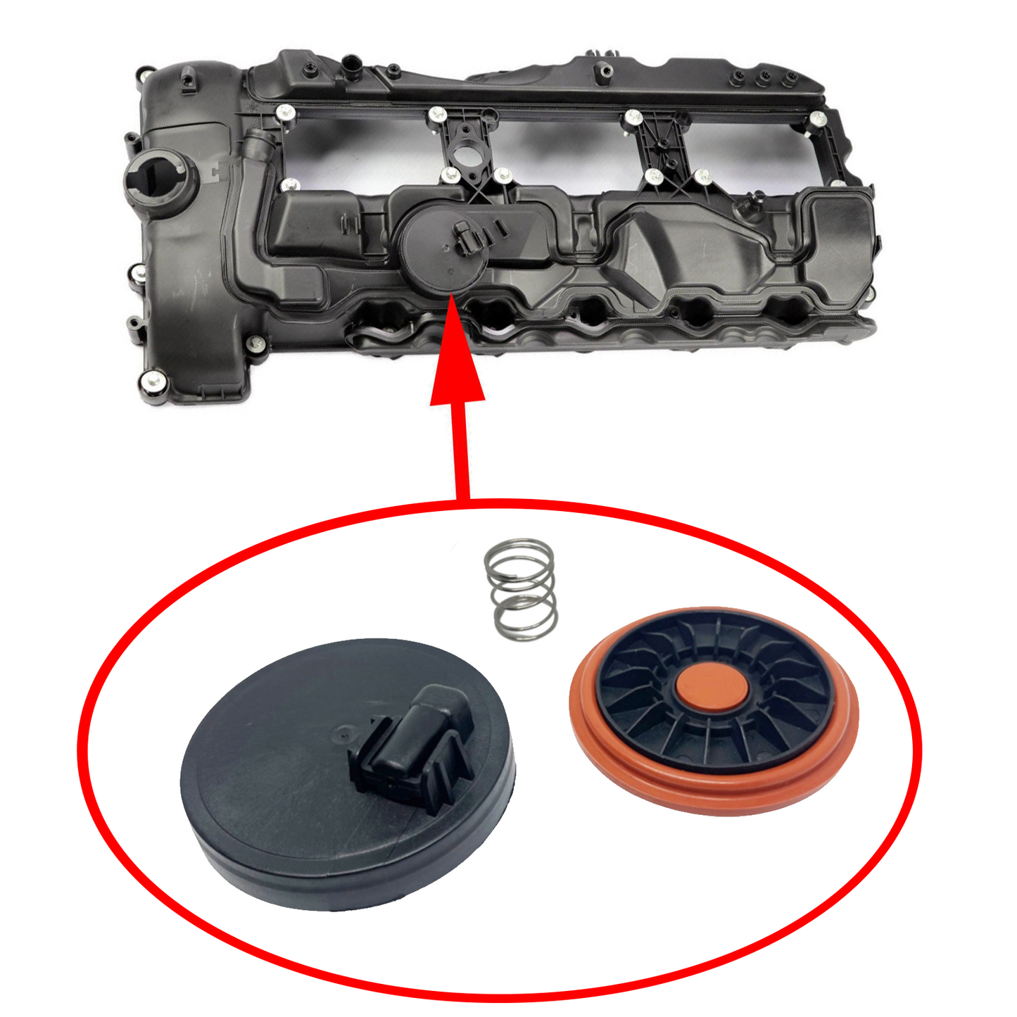 Ventildeckeldichtung Reparaturset für BMW N55 S55 Valve Cover PCV KGE