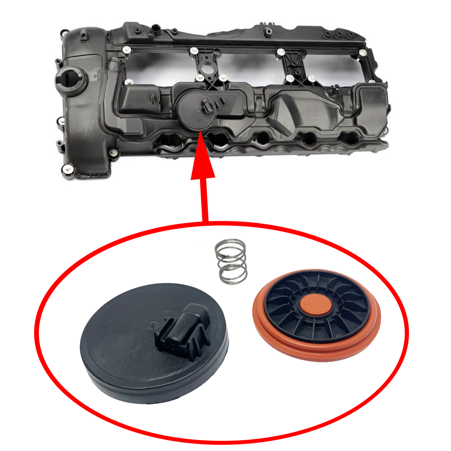 BMW N55 S55 Ventildeckeldichtung 11127570292 Reparaturset für Valve Cover PCV KGE