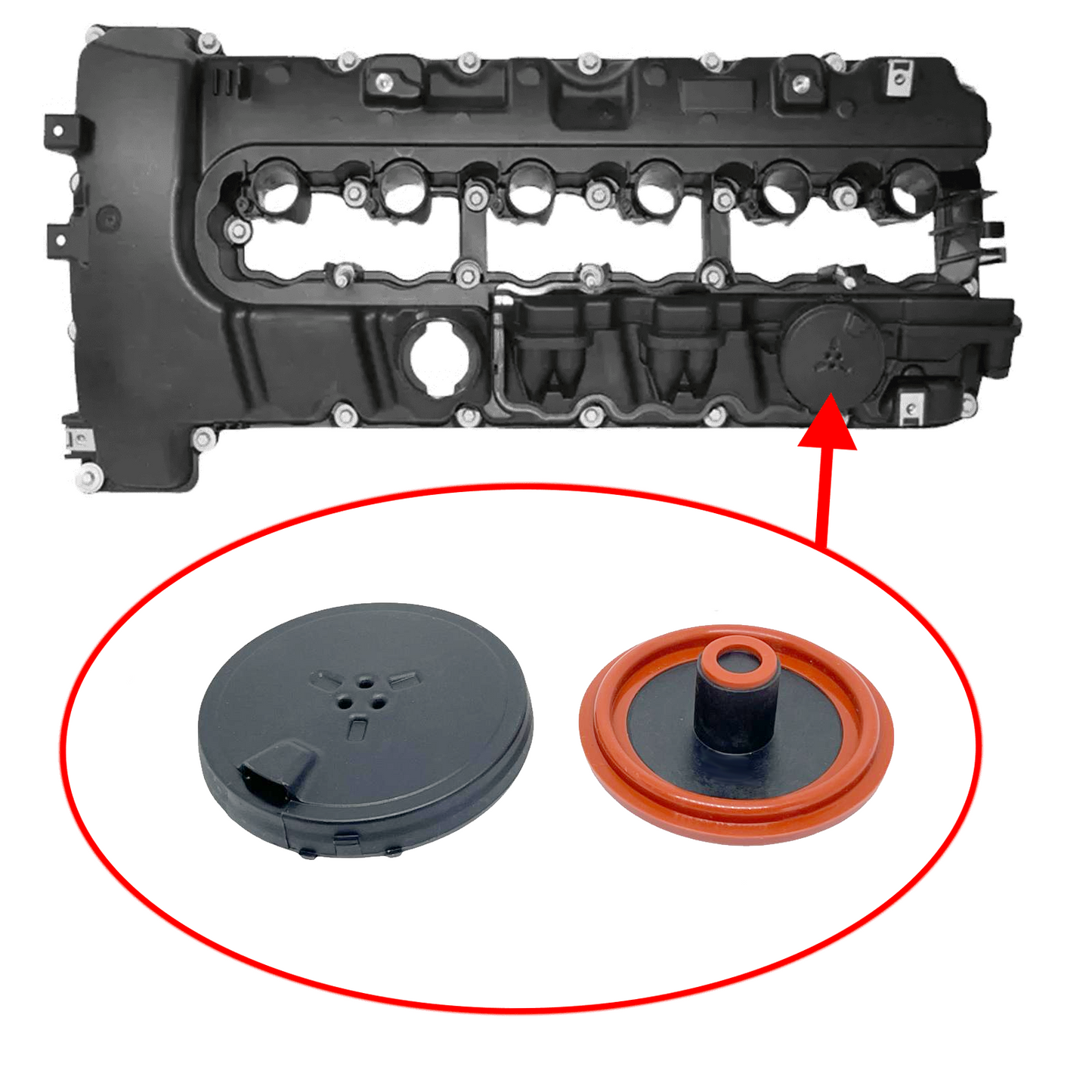 Ventildeckel Reparaturset für BMW N53 mit Kleber