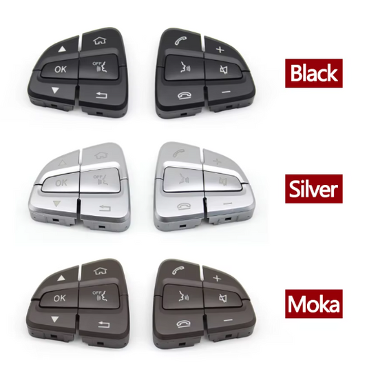 Lenkradtasten Ersatzteil für Mercedes-Benz W205 W253 schwarz, silber, moka