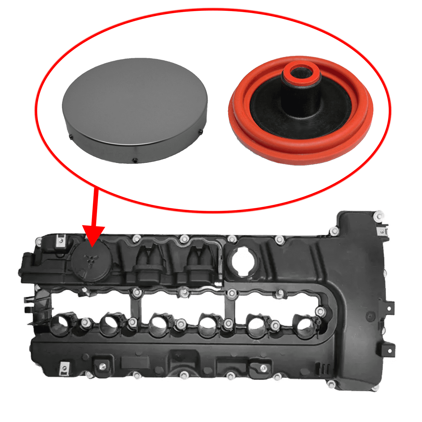 Kurbelgehäuseentlüftung Reparaturset für BMW N51 N52 N52N N52K N52T N53 KGE