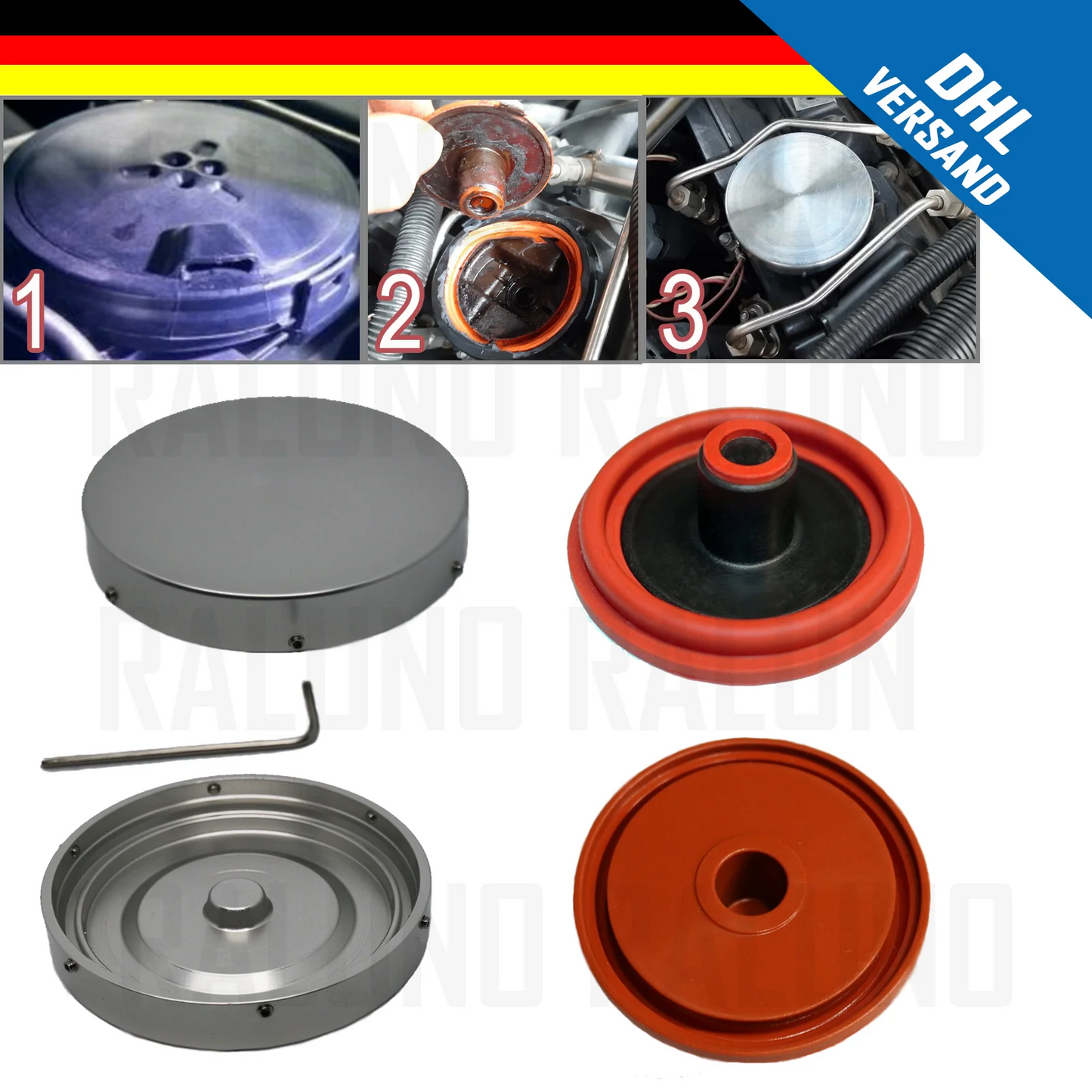 BMW N53 Ventildeckel Membrane & Deckel Reparaturset für Valve Cover PCV KGE 11127548196